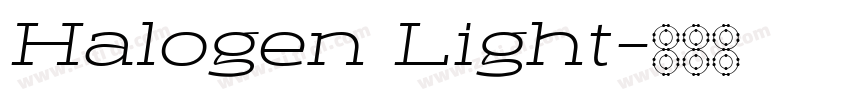 Halogen Light字体转换 Halogen Light字体转换